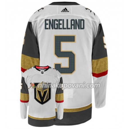 Vegas Golden Knights Dresy DERYK ENGELLAND 5 Adidas Bílá Authentic - Pánské